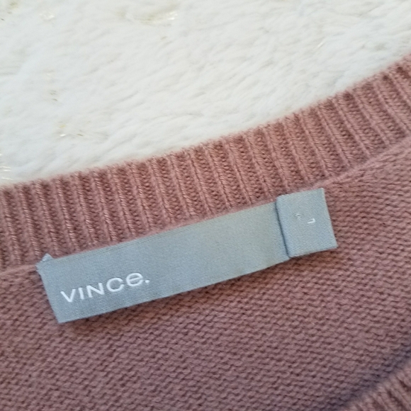 Vince 1/2 Sleeve Cashmere Tunic Sweater - Picture 6 of 7
